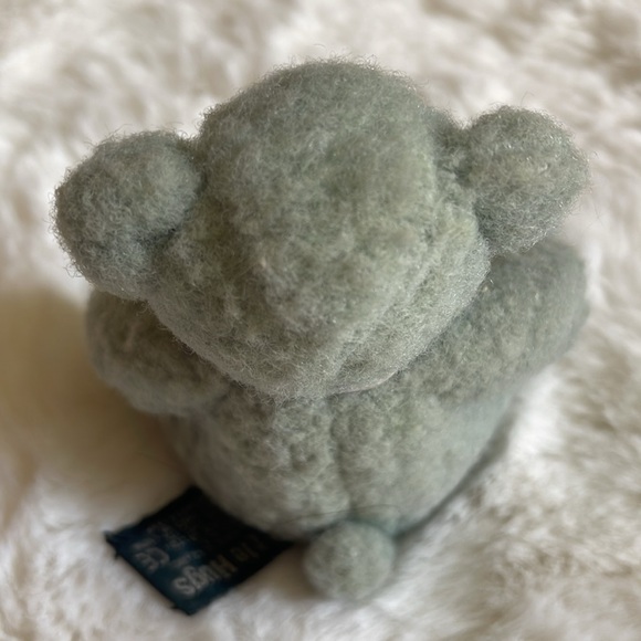 Cute Little Russ Little Hugs Green Teddy Bear with Plaid Bow 🧸 - Picture 3 of 8